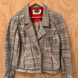 Anthropologie Knit Moto Jacket
